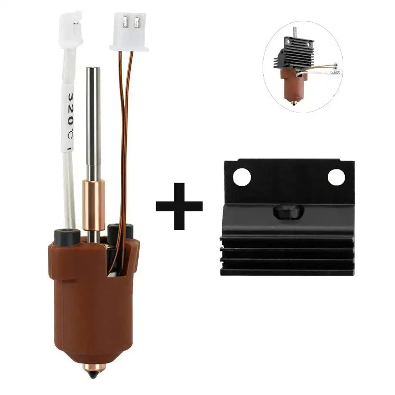 Creality K1c Nozzle Kit K1 Max Hardened Steel Quick Swap Brown Hotend set / 0.8mm