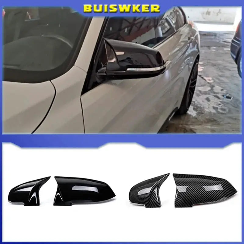 Rearview Side Mirror Cover Wing Cap Exterior Door Rear View Trim For BMW 1 2 3 4 Series F20 F30 F31 F32 F36 2012 - UP 320i 328i by InterCyprus Trading Ltd