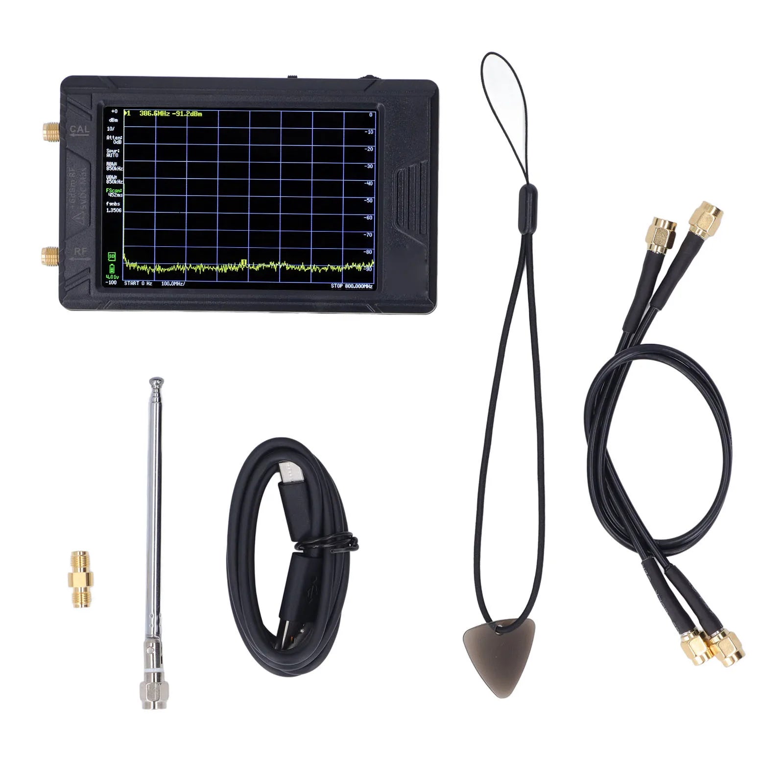 Spectrum Frequency Analyzer 100KHZ To 5.3GHZ &ndash; 4in Display
