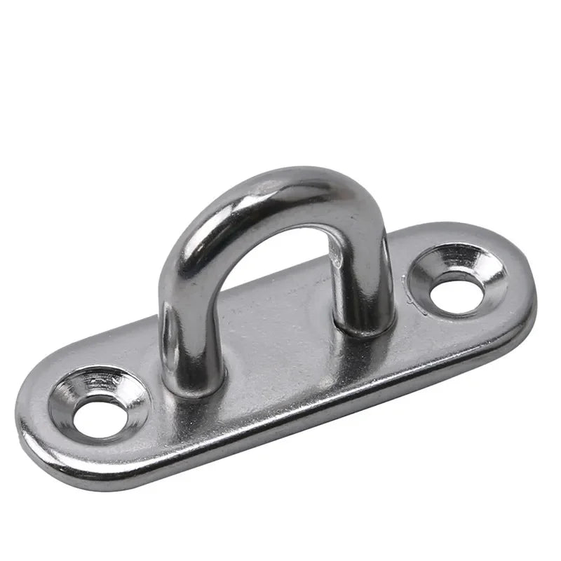 304 Marine Grade Stainless Steel Oval Eye Deck Buckle Fastening Set M5