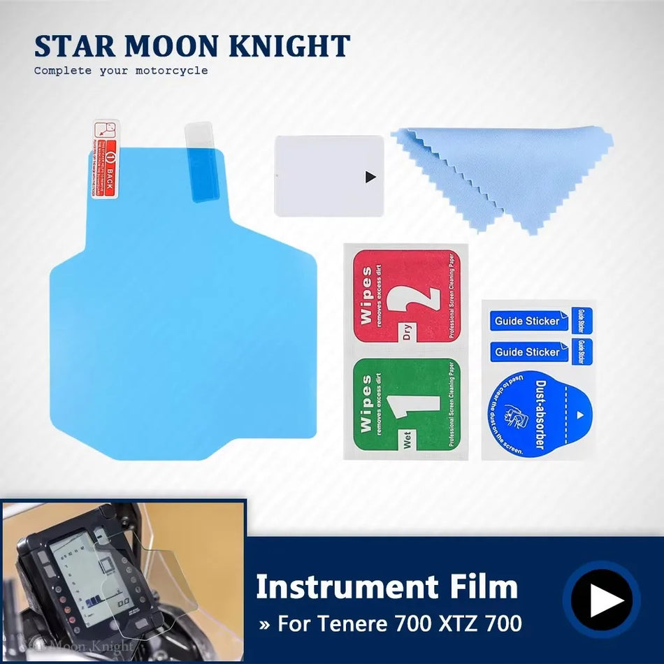 Yamaha Tenere 700 Instrumentbeskyttelsesfilm, ridsefast instrumentbrætsskærmbeskytter