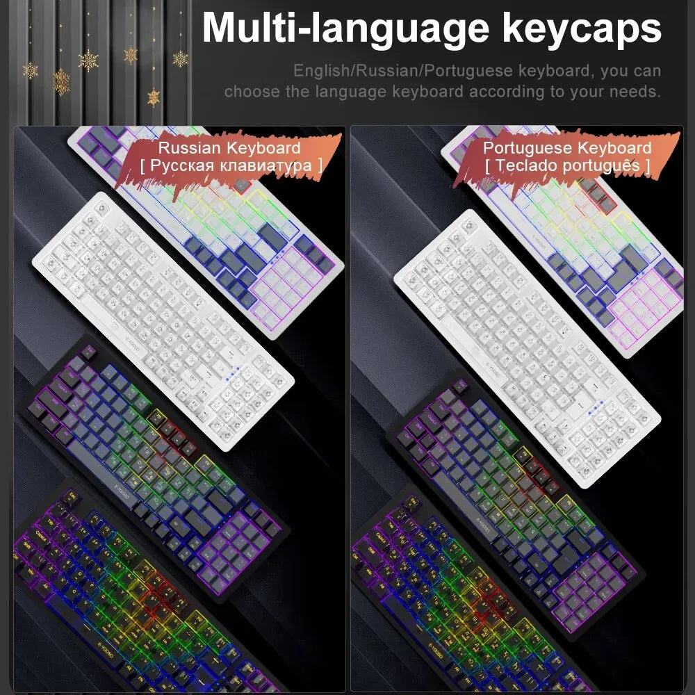 E-YOOSO Z94 USB Mechanical Keyboard - Monochrome Backlit