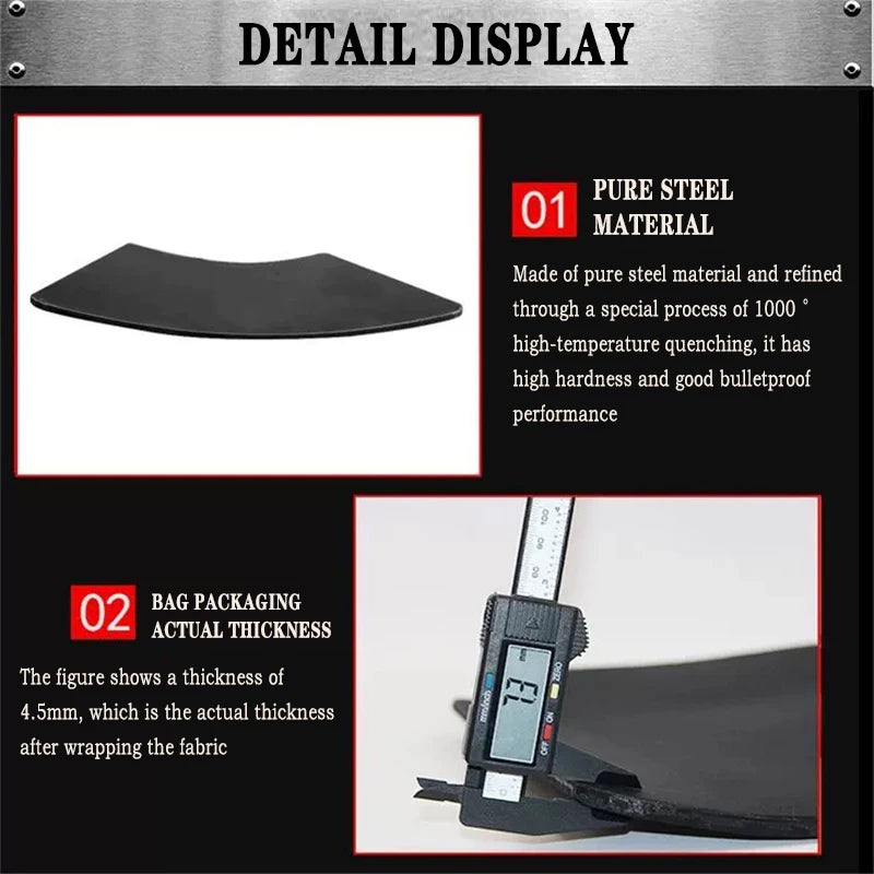 10x12 NIJ IIIA Polyethylene Bulletproof Vest &ndash; Lightweight