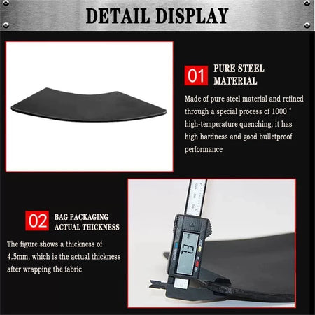 10x12 NIJ IIIA Polyethylene Bulletproof Vest &ndash; Lightweight