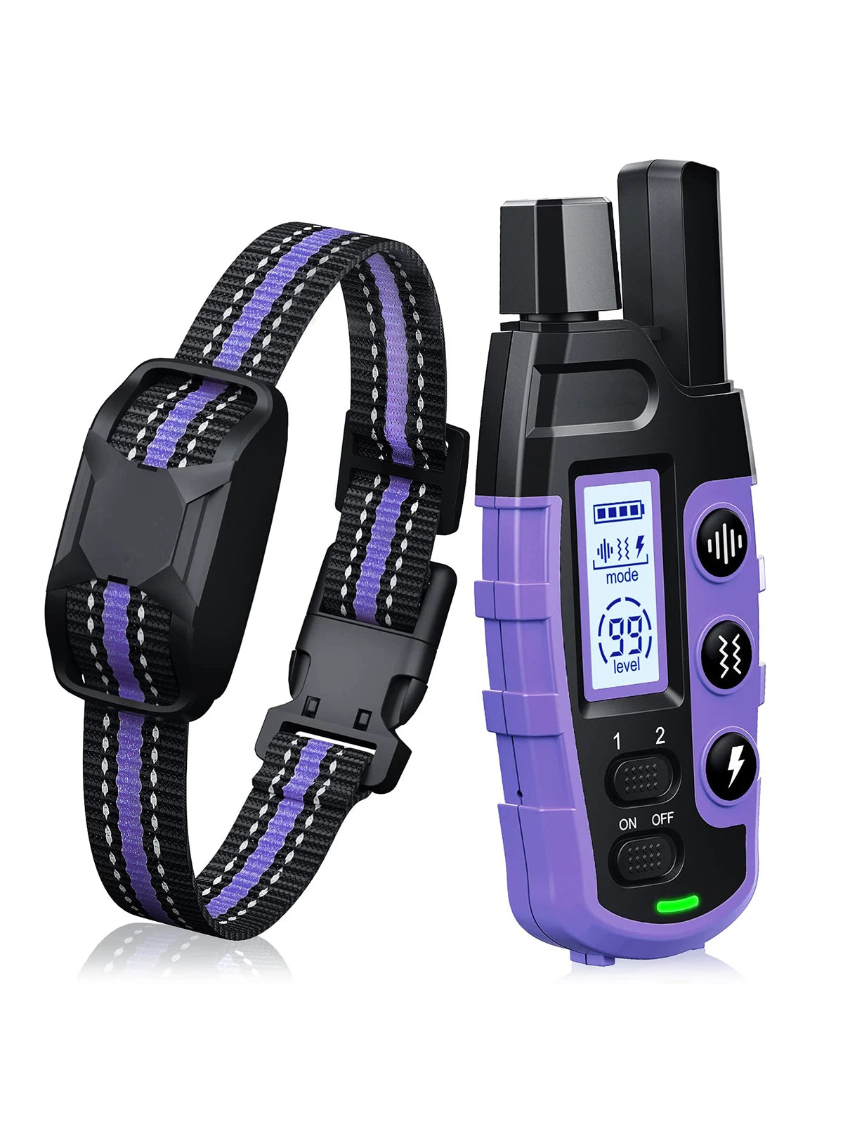 WXRPET Waterproof Electric Dog Training Collar with Remote Control For 1 Dog