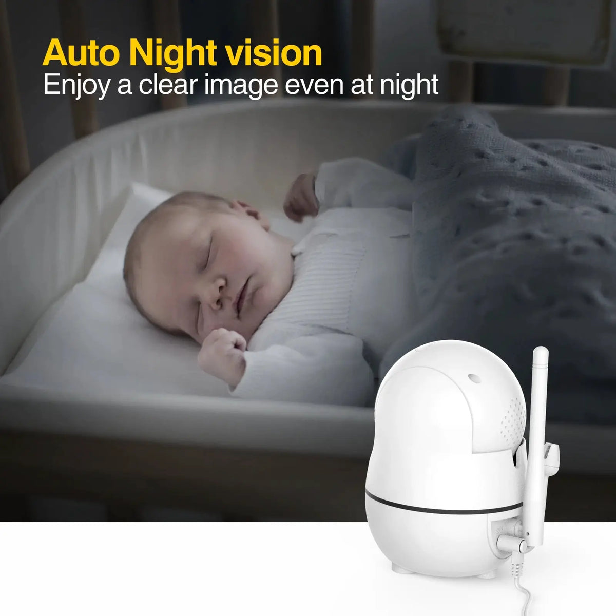 7 Inch 1080P Video Baby Monitor With Temp Alert And Dual Camera by InterCyprus Trading Ltd