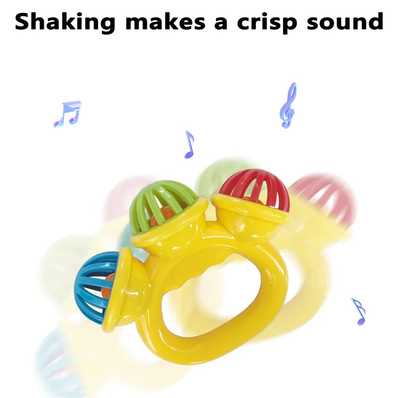 Geometric Shaped Rattle Toy for Infants - Soothing Sound for Newborns