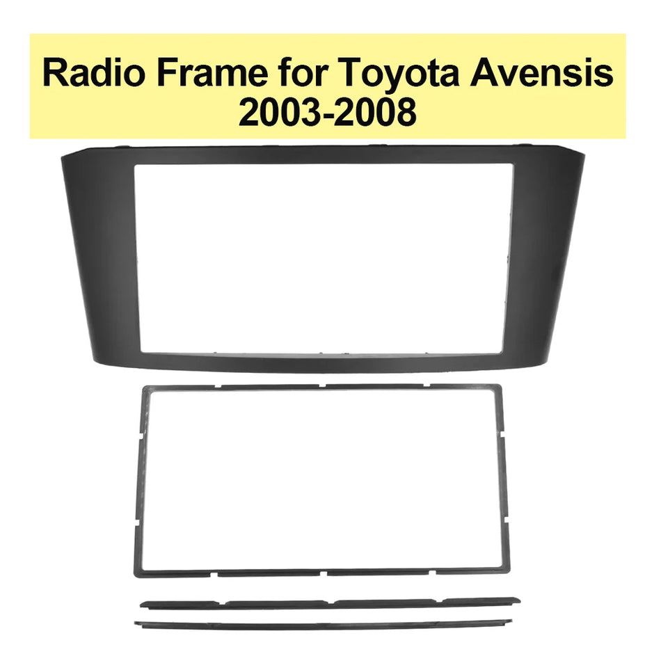 Rám autorádia Double Din ABS plast montážny rám pre Toyota Avensis 2003-2008