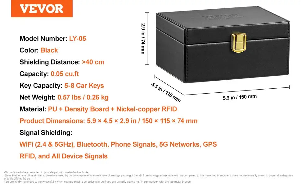 Faraday Pouch Set Fireproof Waterproof Laptops Keys 5.4 4.3 2.8 Box Set / france