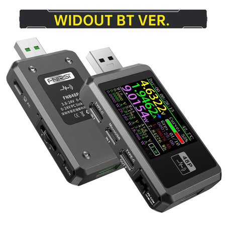 FNIRSI USB Tester Voltmeter Ammeter Type C Fast Charge FNB48P
