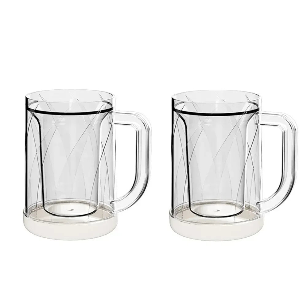 Double-Layer Freezing Beer Mug &ndash; Keeps Drinks Ice Cold 2pcs / 301-400ml