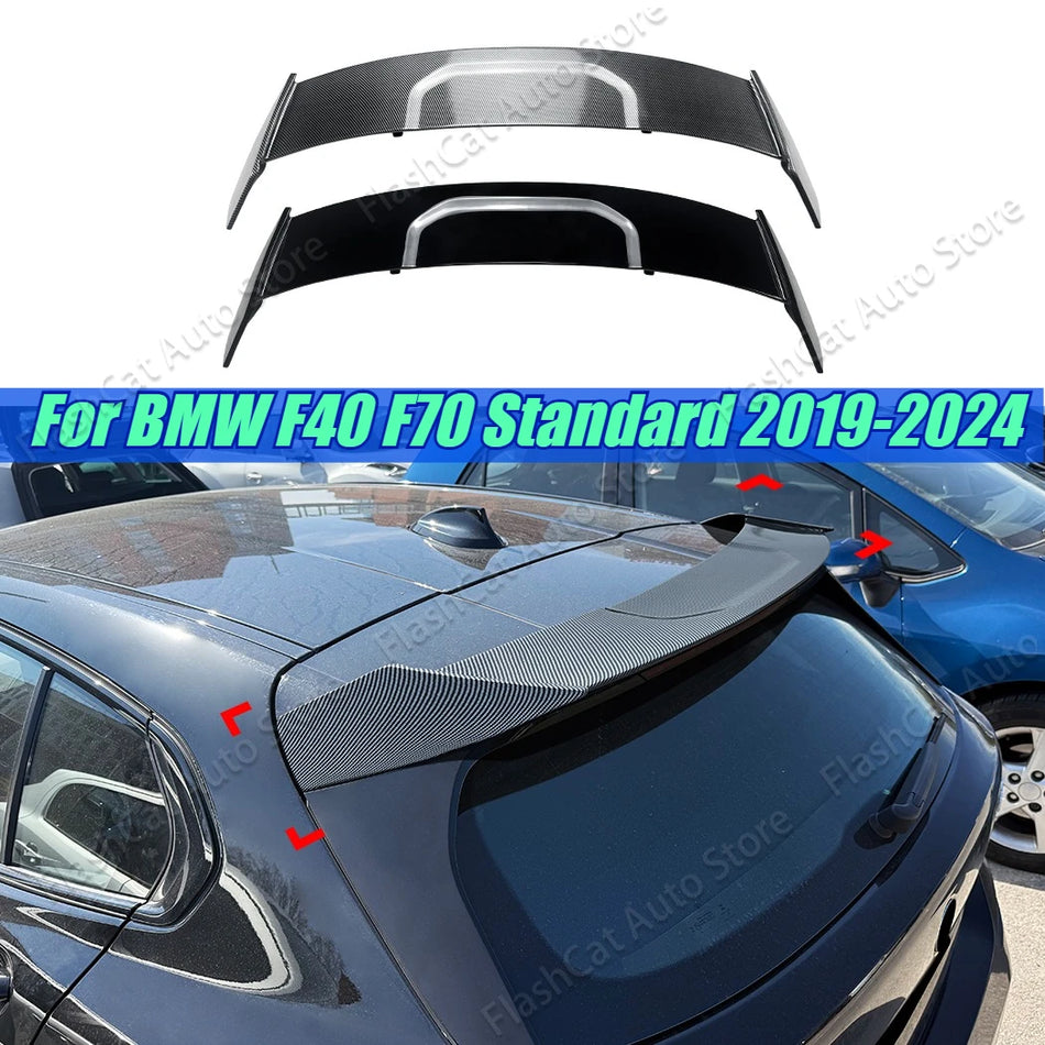 Spoiler Asa Traseira para BMW Série 1 F40 F70 Estilo MP ABS Preto 2019-2024 118i 120i