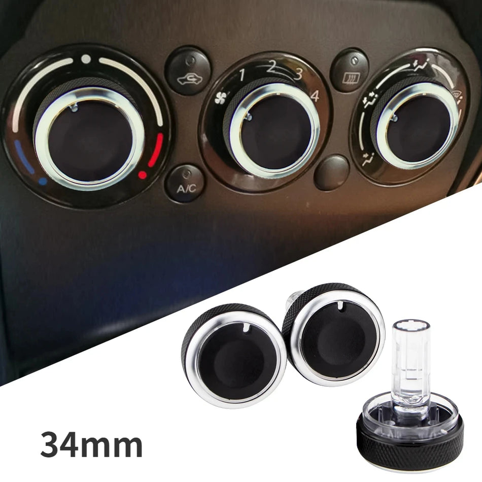 Heat Control Switch Knob Set For Suzuki Splash Aluminum And Plastic Construction