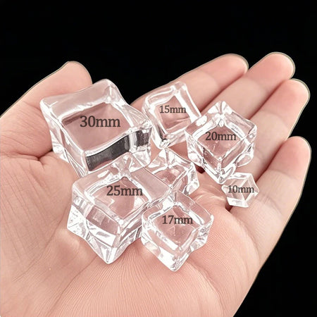Clear Acrylic Fake Ice Cubes for Photography &amp; Decoration