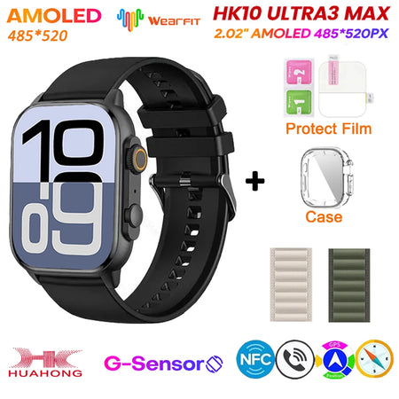 HK10 Ultra 3 MAX 2025 &ndash; AMOLED NFC GPS Smartwatch AI