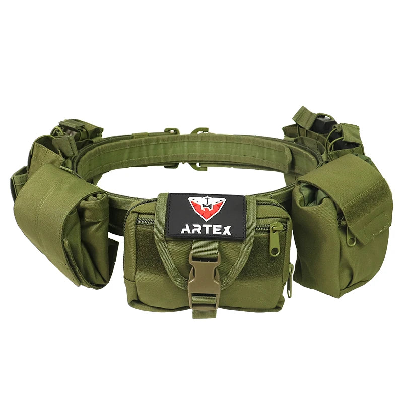 AY-2002 Tactical Waist Bag - Durable Polyester Construction Green color