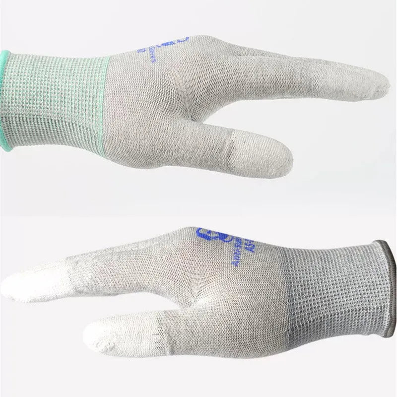 MECHANIC AS02 Anti-static Carbon Fiber Gloves &ndash; Protective PU Coating for Electronics Repair