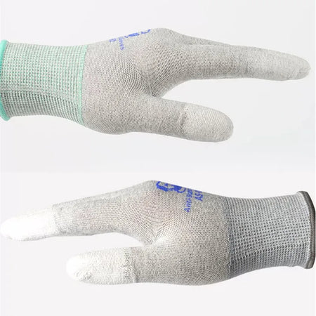 MECHANIC AS02 Anti-static Carbon Fiber Gloves &ndash; Protective PU Coating for Electronics Repair