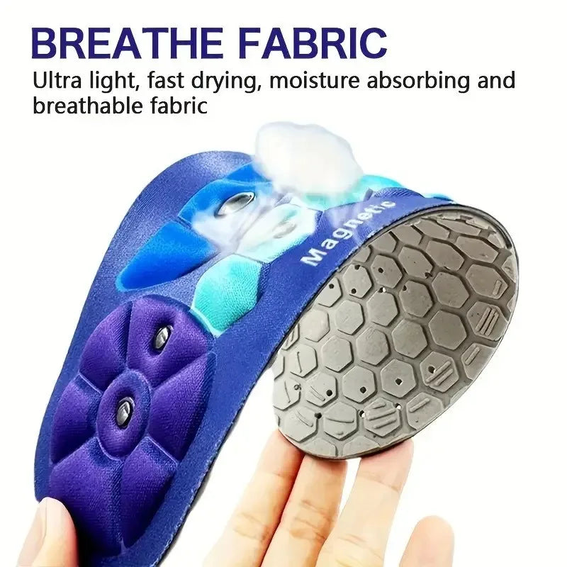 Halv par magnetisk terapi indlægssåler bue støtte akupressur