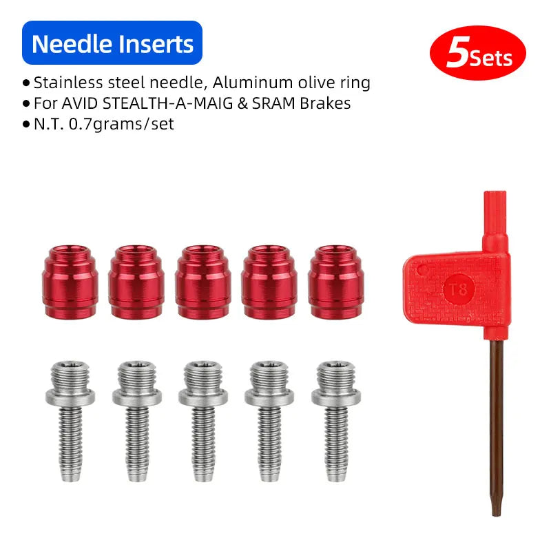 Deemount DSK-009 &ndash; Quick Install Hydraulic Brake Hose Kit DSK009 5pc N Tool / CHINA