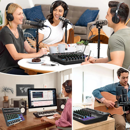 TEYUN A6 A8 A4 6/8 Channel Audio Mixer &ndash; Portable Mixer