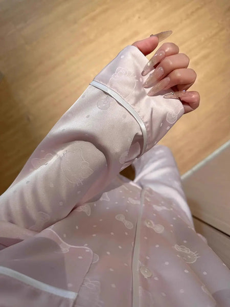 Hello Kitty Pajama Set - Cute and Comfortable Nightwear for Women