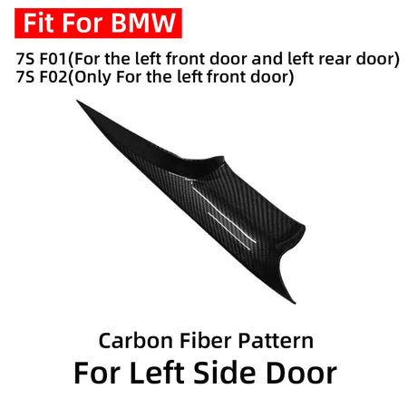 For BMW 7 Series F01 F02 2008-2015 Left Right Side Door Interior Handle Pull Carrier Cover 740Li 750i 51429151212 51419115501 by InterCyprus Trading Ltd