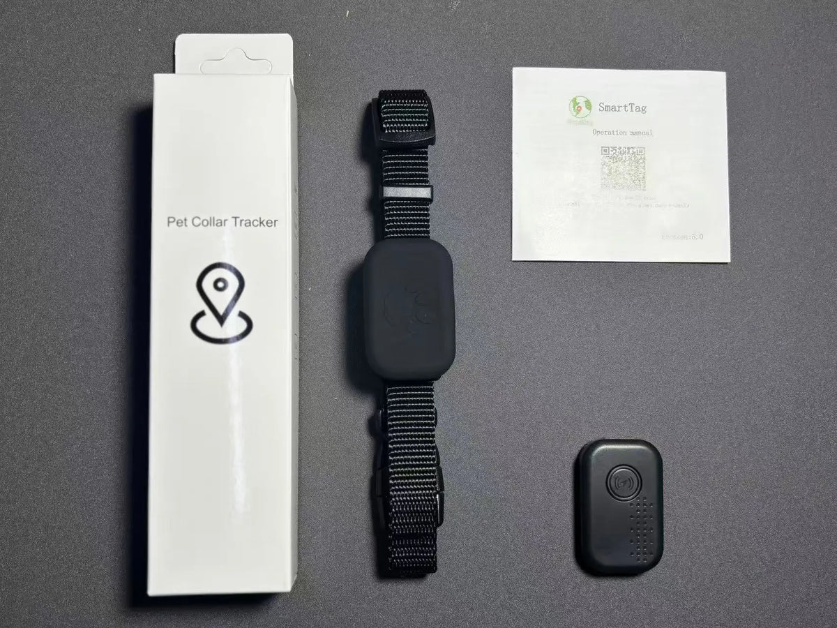 Cat Tracker GPS Collar &ndash; No Monthly Fees, iOS Android black