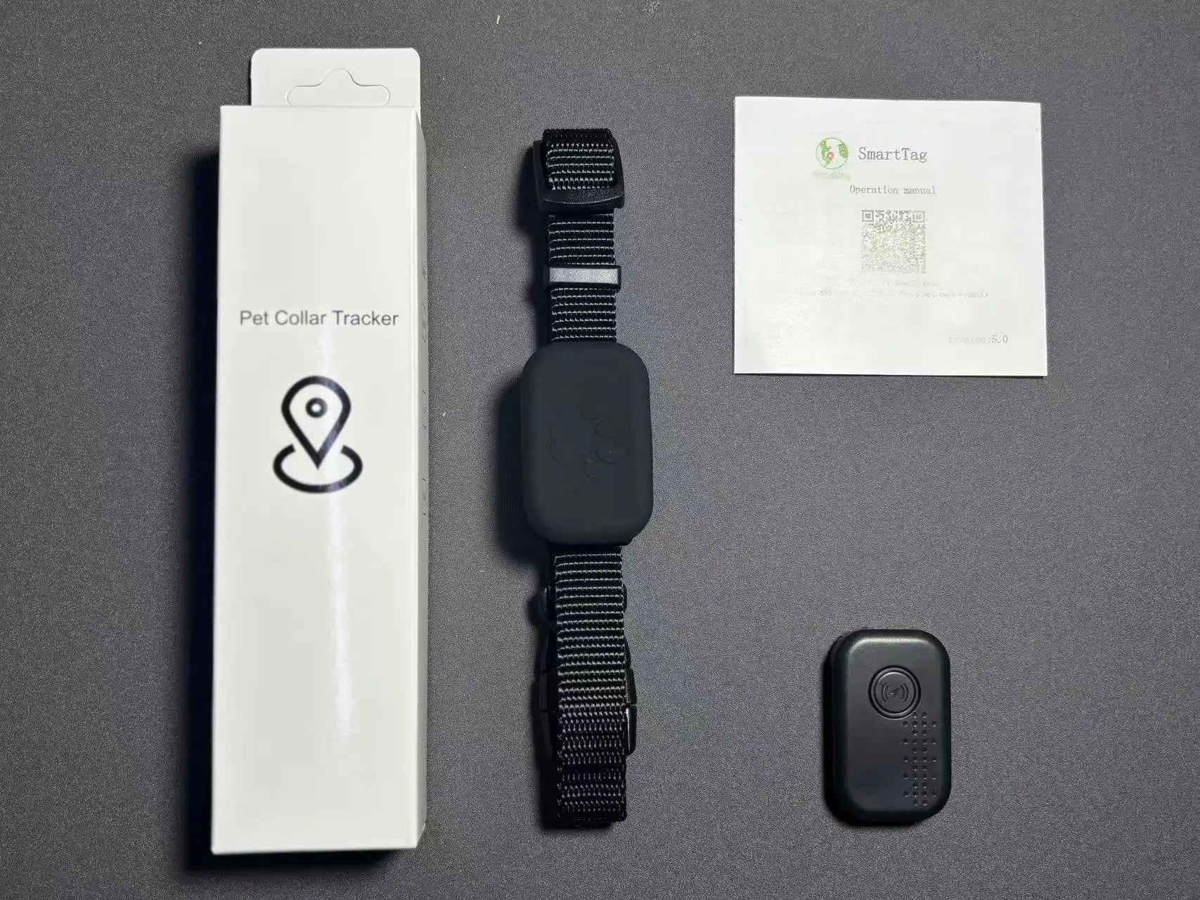 Cat Tracker GPS Collar &ndash; No Monthly Fees, iOS Android black