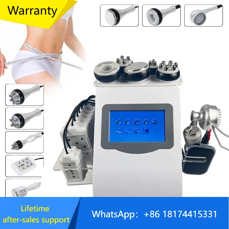 Máquina de Encolhimento Facial Lipolaser de Cavitação de Gordura Corporal 6 em 1