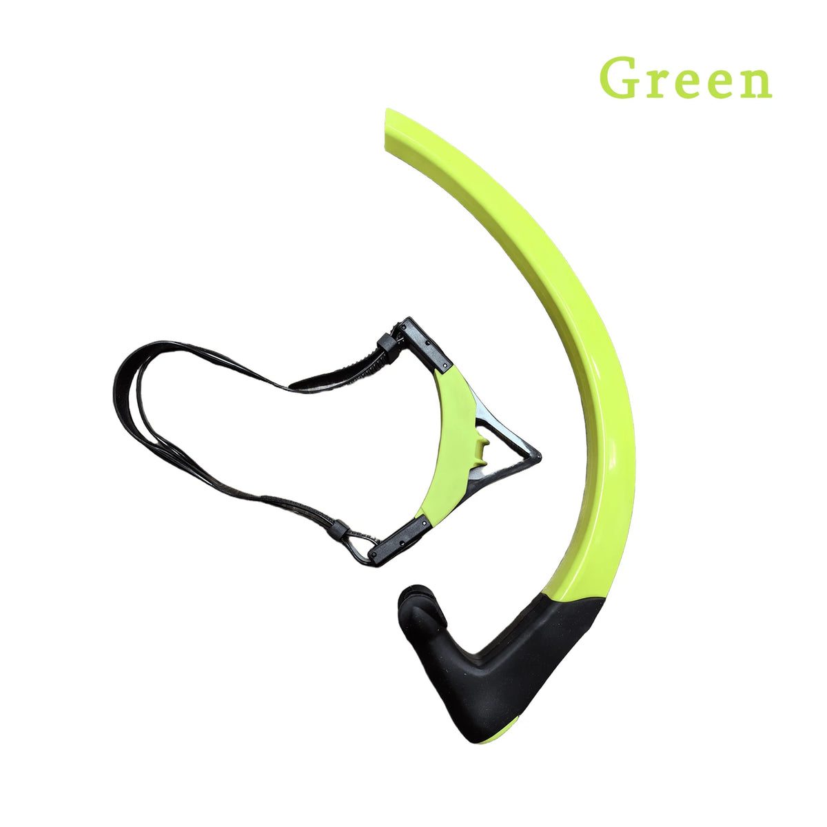 Adult Diving Triangle Snorkel - Comfortable Silicone Green