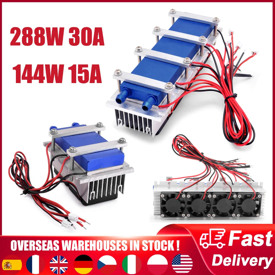 Θερμοηλεκτρικό Κιτ Ψύξης Peltier 12V DC 30A DIY Χαμηλού Θορύβου