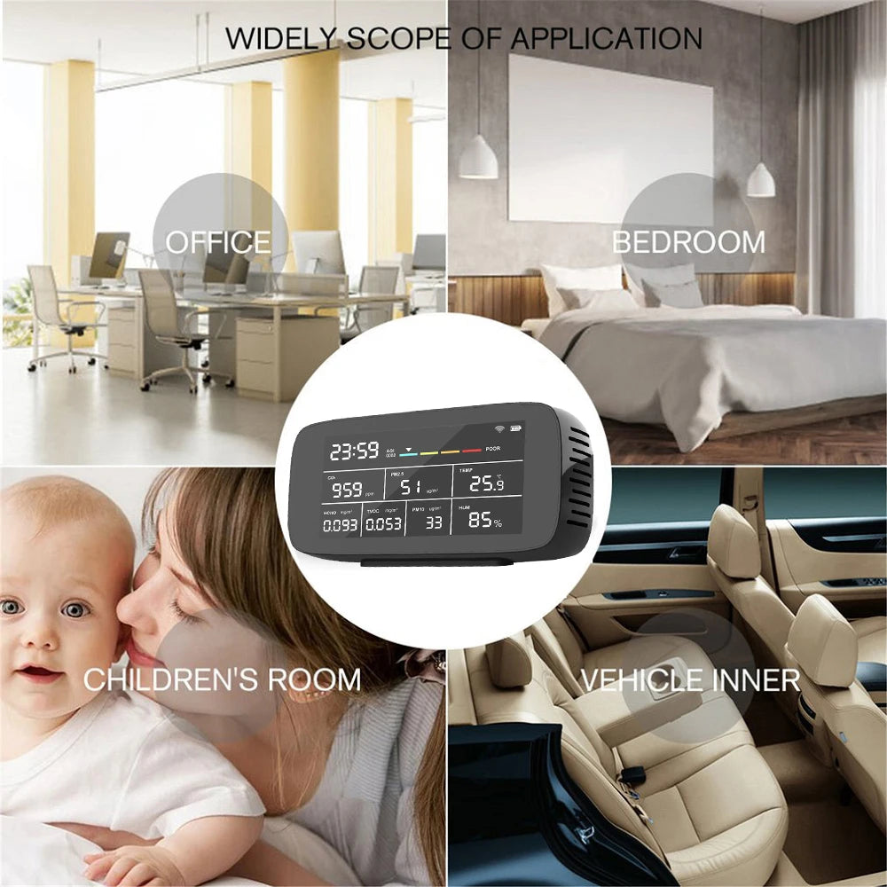 Dienmern 9 In 1 Multi Gas Detector &ndash; WiFi Tuya Ready