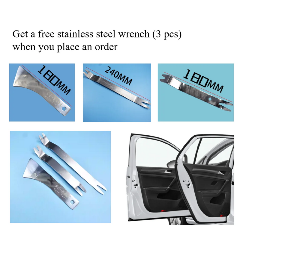 Window Regulator Motor for Kia K2 Pride, Left Side, Includes Door Panel Removal Tool and Installation Guide
