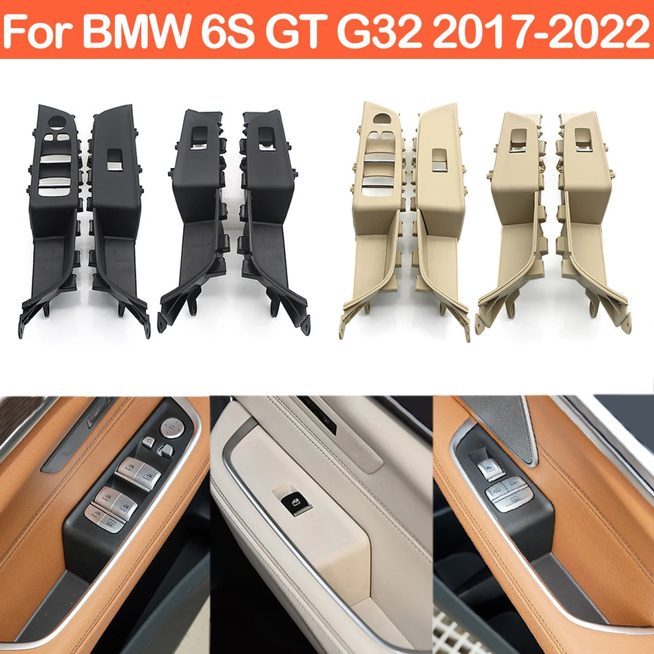 Interior Door Handle Panel for BMW 6 Series GT G32 with Carbon Fiber Regulator Cover