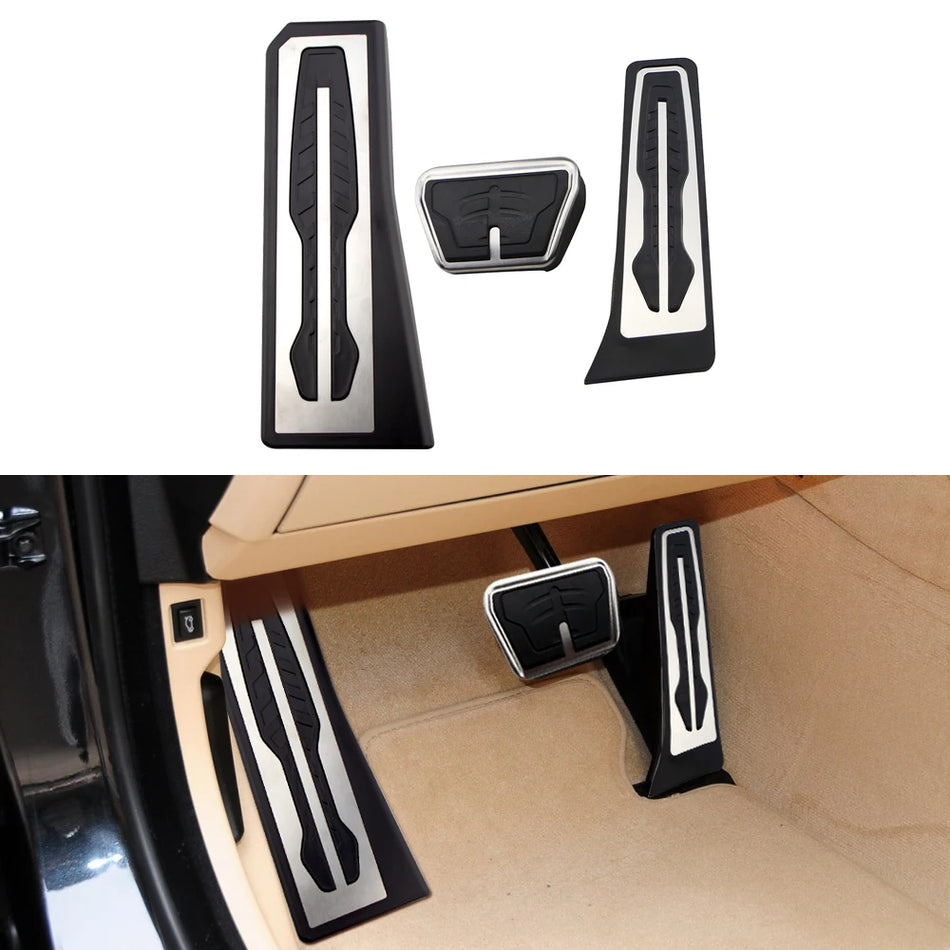Pedalo dangtelių rinkinys BMW 5 serijos F10 F11 2011-2017 nerūdijantis plienas ir guma neslystantis