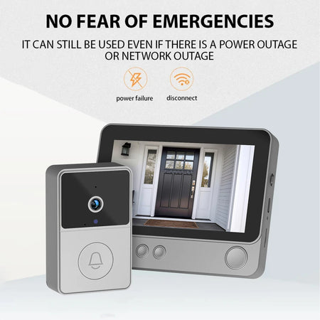 Doorbell Intercom Camera Wireless 4.3in IPS &ndash; Two Way Audio