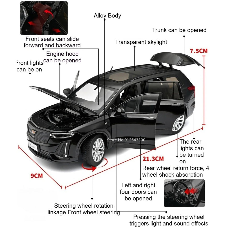 Mașină de model din metal turnat pentru SUV-ul AITO M9