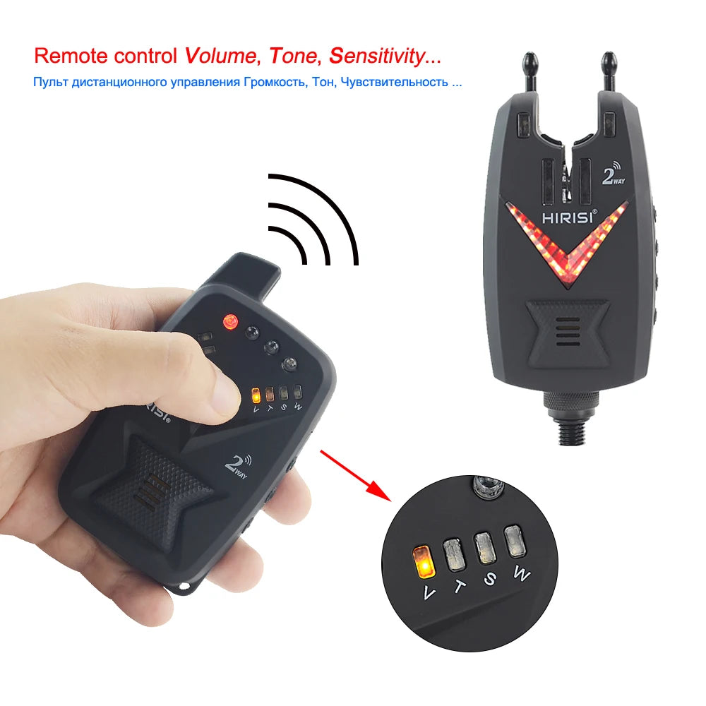 Wireless Carp Fishing Alarm Set S3 with Remote Control and LED Indicators