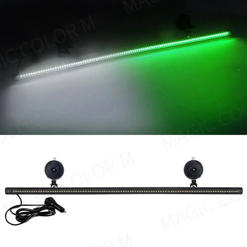 96 LED Strobe Lights For Emergency Flash Warning Lamp Windshield Bar 3030 Beads Red Blue Amber White Green Car Light Assembly by InterCyprus Trading Ltd