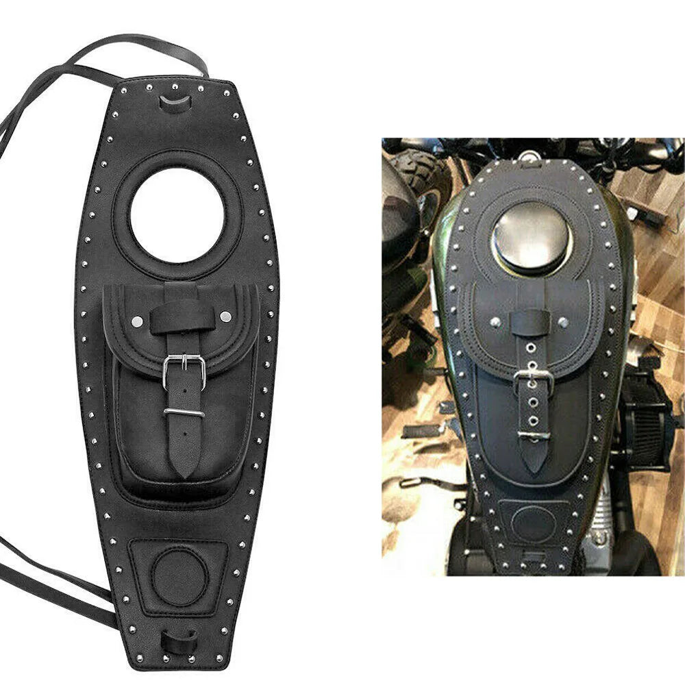 Motorcycle Leather Fuel Tank Bag &ndash; Premium Quality PU Leather Default Title