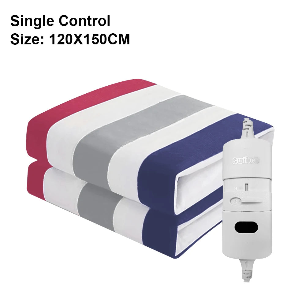 Electric Heating Blanket Thermostat - Adjustable Thermostat 120x150cm Stripe
