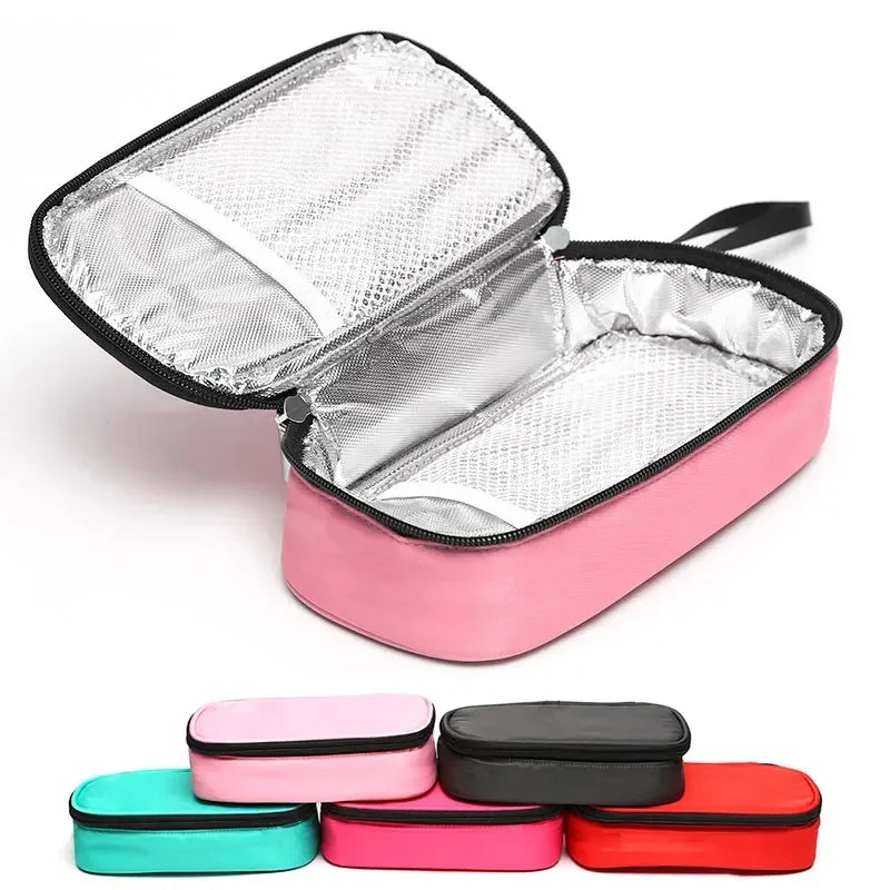 Bolsa de enfriamiento para insulina, enfriador portátil para diabéticos, 5 colores, impermeable
