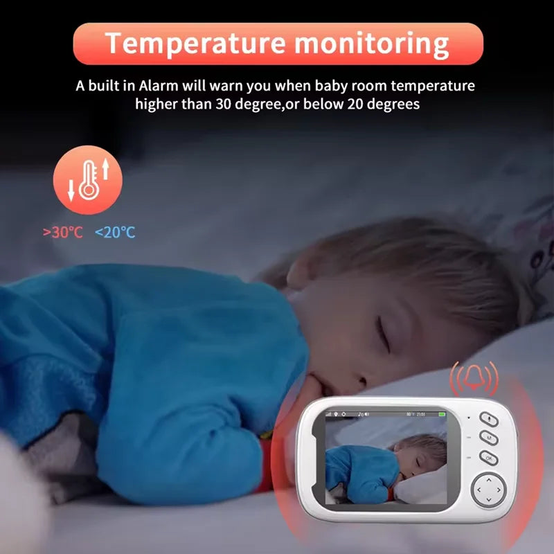 Cdycam 3.5&quot; Wireless Baby Monitor with Night Vision &amp; 2-Way Audio