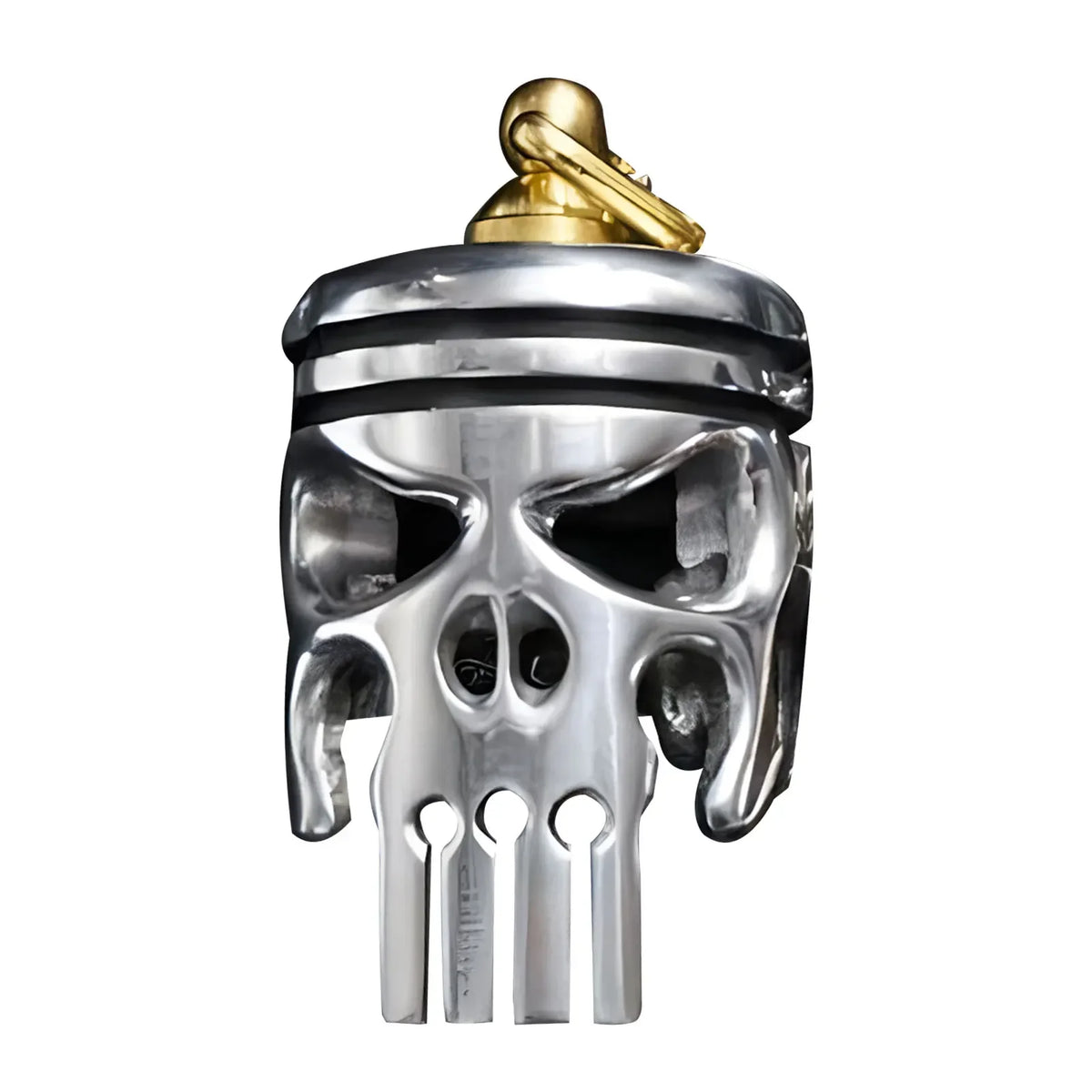 Skull Keychains Piston Art Keychain &ndash; With Flashlight