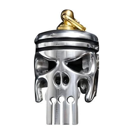 Skull Keychains Piston Art Keychain &ndash; With Flashlight