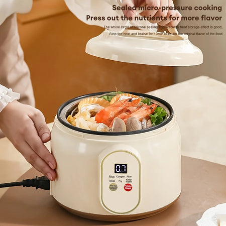 Portable 1.8L Rice Cooker - Smart Low Sugar