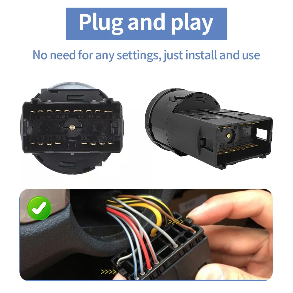 Headlight Control Fog Lamp Switch 17 Pins &ndash; VW Fits