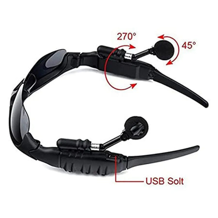 OEING Wireless Bluetooth 5.0 Headset Sunglasses with Polarized Lenses