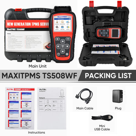 Autel MaxiTPMS TS508 TS508WF Tool &ndash; MX-Sensor Programmer TS508 Wi-Fi / UNITED KINGDOM / Multi-languages